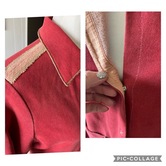 burning torch jacket M one button cotton - Picture 6 of 11